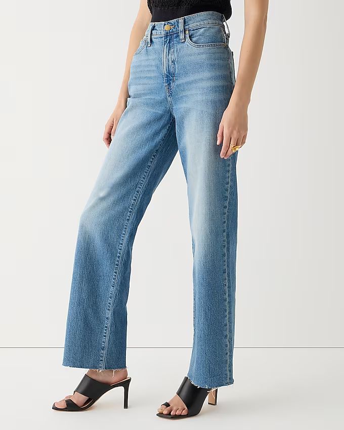 Full-length slim wide-leg jean in Tea Time wash | J.Crew US