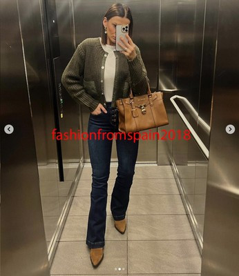 ZARA NEW WOMAN Z1975 FLARED HIGH-WAIST JEANS  PANT BLUE 0108/225  | eBay | eBay US