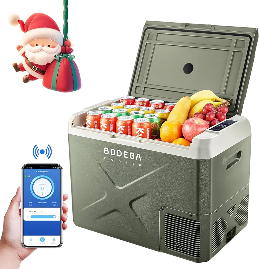 BODEGACOOLER 12 Volt Car Refrigerator, 42Quart (40L) Car Fridge, 12V Portable Freezer WIFI APP Co... | Amazon (US)