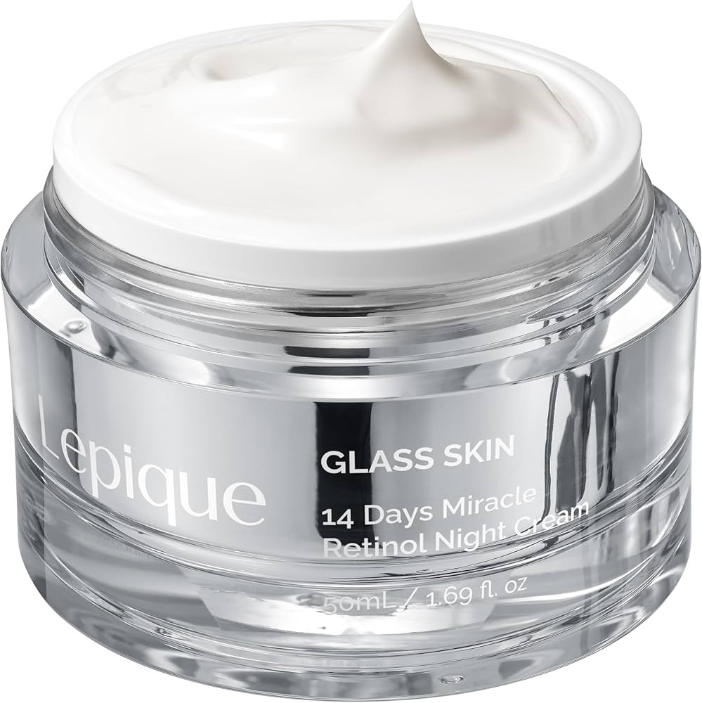 Amazon.com: Lepique GLASS SKIN 14Days Miracle Retinol Night Cream 1.69oz - Korean Skincare Retino... | Amazon (US)