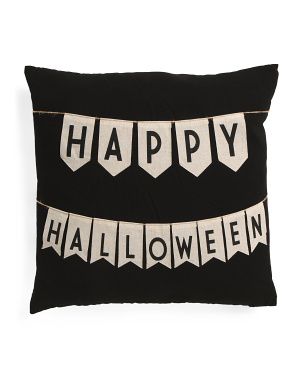 20x20 Happy Halloween Bunting Pillow | Halloween | Marshalls | Marshalls
