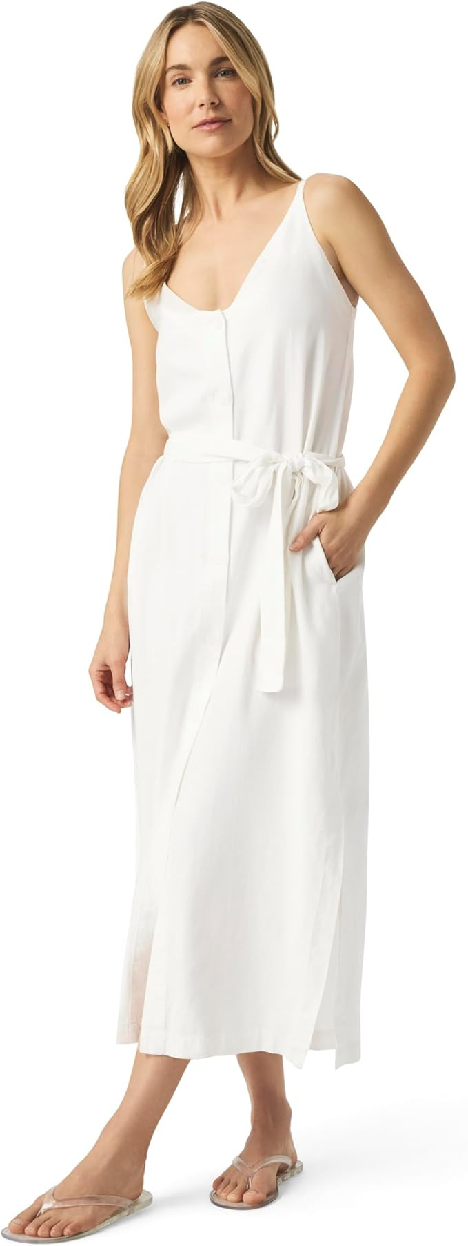 Splendid Women's Amanda Linen Tank Midi Dress | Amazon (US)