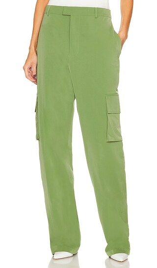 Tech Gabardine Trousers in Army Green | Revolve Clothing (Global)