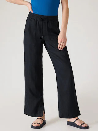 Retreat Wide Leg Linen Pant | Athleta