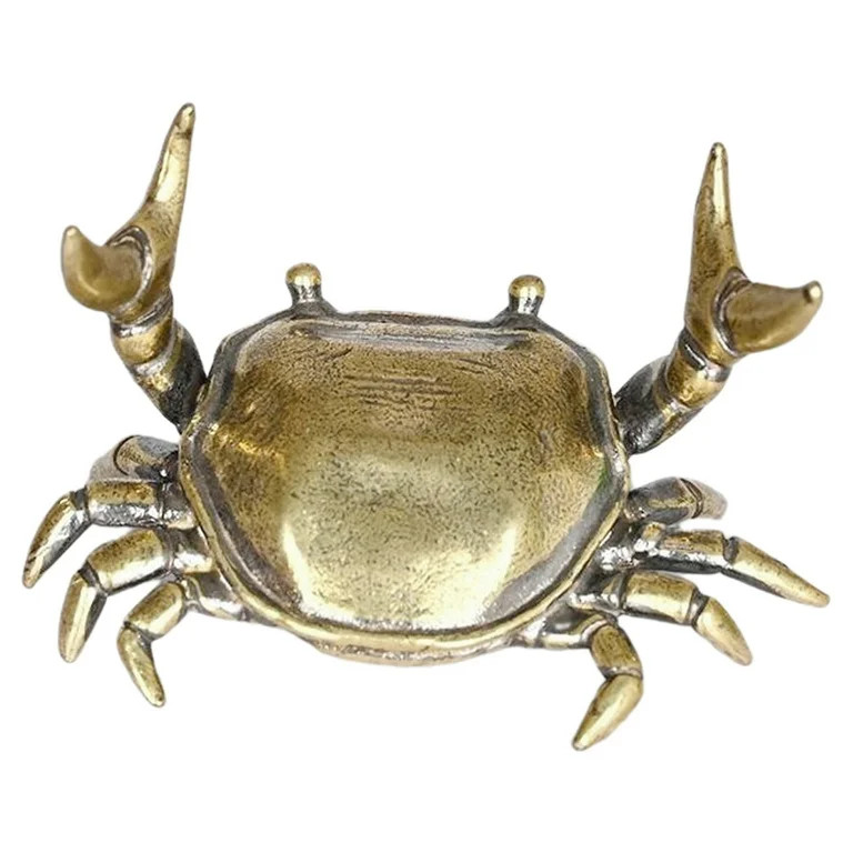 Vintage Brass Crab Pen Holder - Creative Weightlifting Crab Desk Pencil Holder for Pen Storage Of... | Walmart (US)