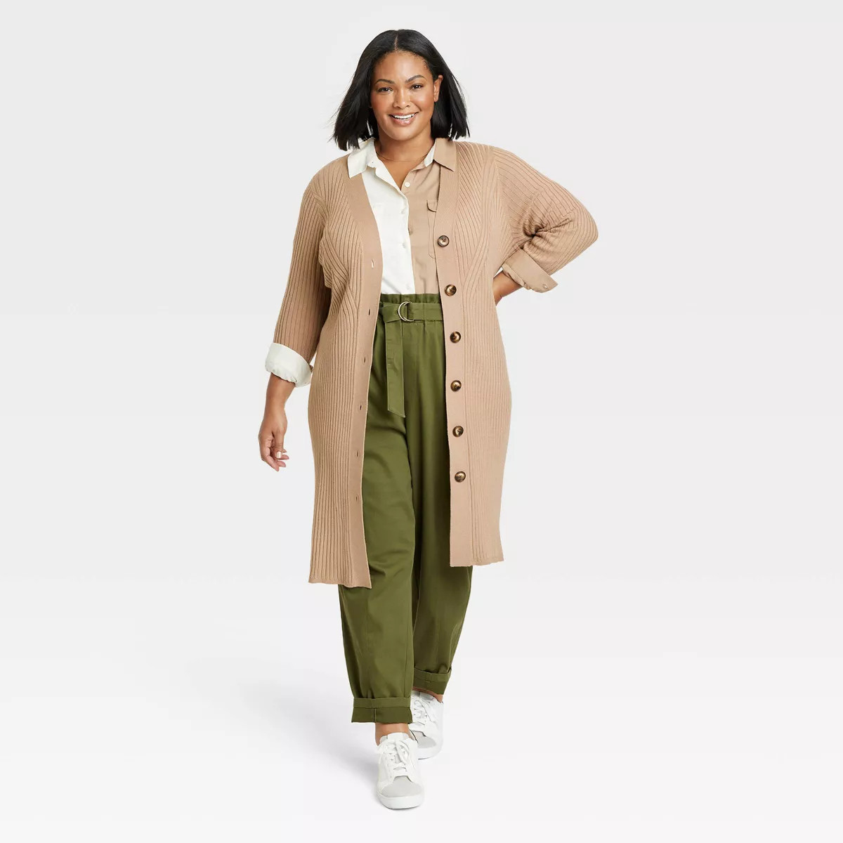 Women's Rib Duster Cardigan - Ava & Viv™ | Target