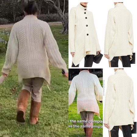 Meghan wearing Stella McCartney cable knit sweater and Ugg boots #backyard #amazon #nordstrom

#LTKstyletip