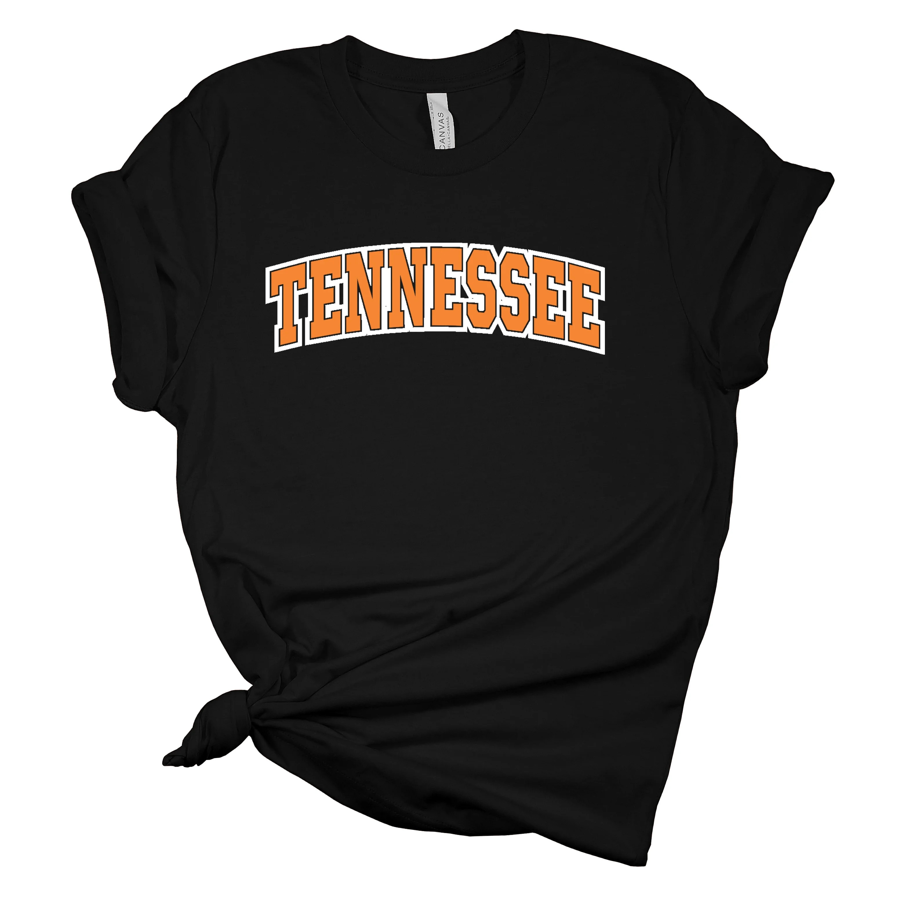Womens Tennessee Tshirt Football TN Orange Team Name T Knoxville Tennessee Game Day Short Sleeve ... | Walmart (US)