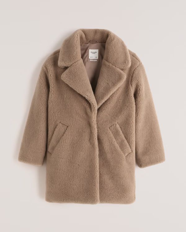 Women's A&F Teddy Coat | Women's Fall Outfitting | Abercrombie.com | Abercrombie & Fitch (US)