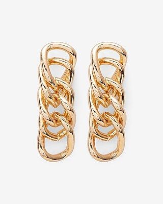 Curb Chain Drop Earrings | Express