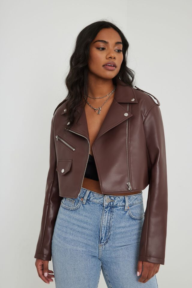 Crop Moto Jacket | Garage Clothing