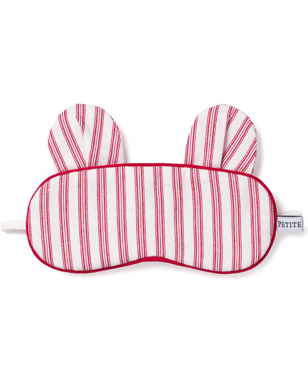 Children's Antique Red Ticking Bear-y Sweet Sleep Mask | Petite Plume