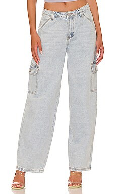 superdown Ryder Denim Cargo in Light Wash from Revolve.com | Revolve Clothing (Global)