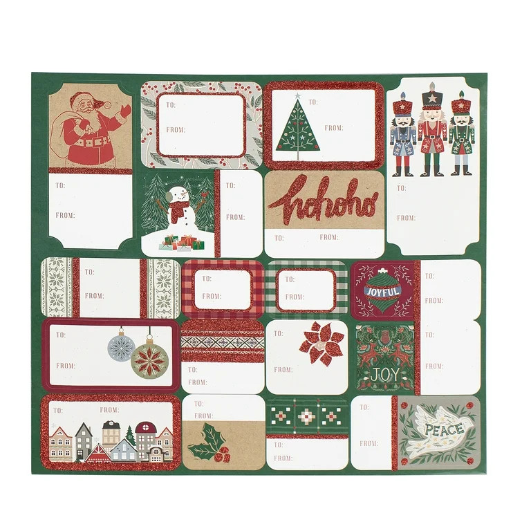 36ct Traditional Themed Gift Tags by Holiday Time | Walmart (US)