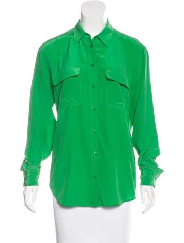 Equipment Silk Button-Up Top | The Real Real, Inc.