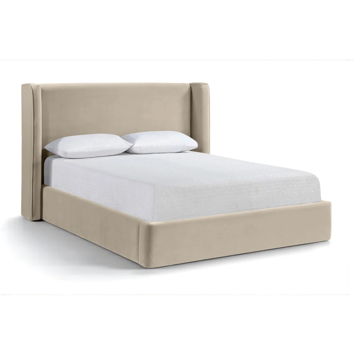 Kendall Wanaque Velvet Upholstered Bed | Wayfair North America