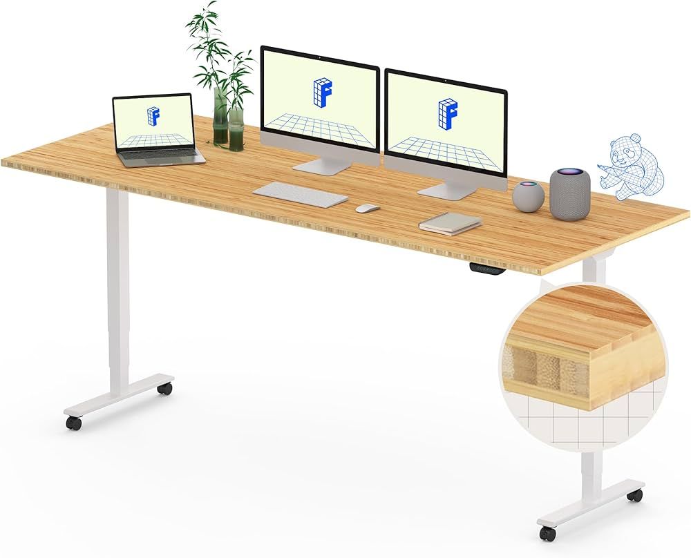 FLEXISPOT E6 Bamboo Dual Motor 3 Stages Standing Desk 78x30 Inch Whole-Piece Board Height Adjusta... | Amazon (CA)