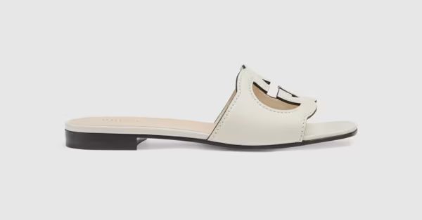 Gucci Women's Interlocking G cut-out slide sandal | Gucci (US)