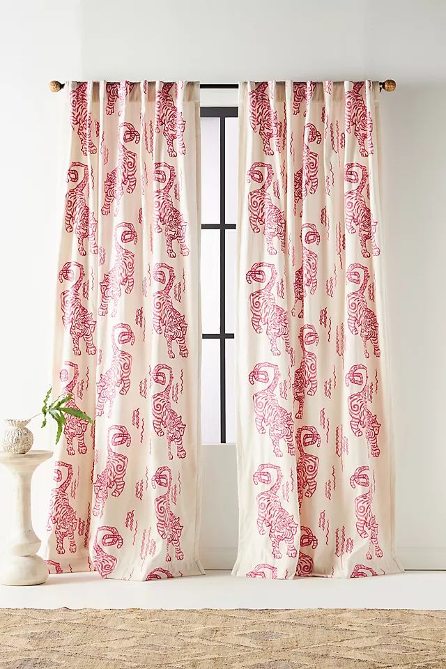 Embroidered Flemming Curtain | Anthropologie (US)