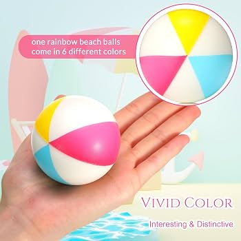 Jerify 48pcs Mini Beach Stress Balls 2.5 Inch PU Foam Relief Stress Squeeze Ball Beach Party Favo... | Amazon (US)