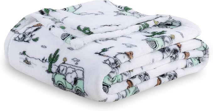 Berkshire Blanket Peanuts® VelvetLoft® Cute Character Snoopy Plush Blanket,Snoopy Desert Travel... | Amazon (US)