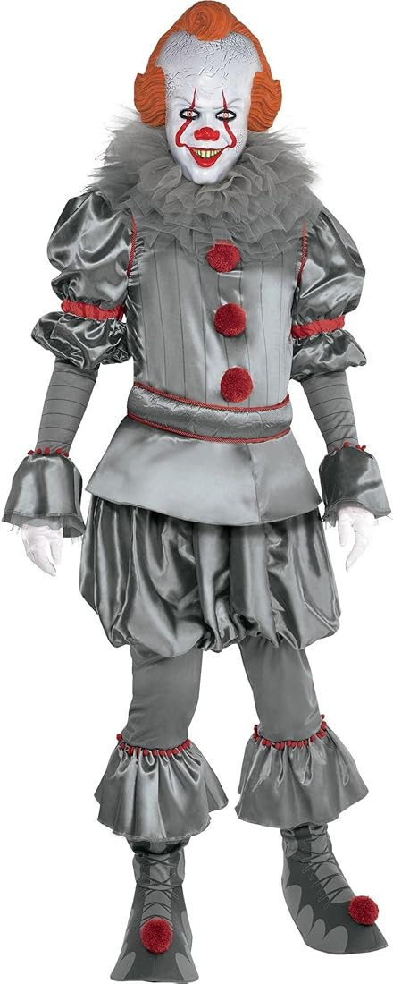 Amazon.com: Party City Tattered Pennywise Halloween Costume for Adults, IT Chapter Two, Standard,... | Amazon (US)