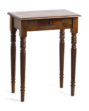 23.5x14x31 Solid Wood Turned Leg Writing Desk | Furniture & Lighting | Marshalls | Marshalls