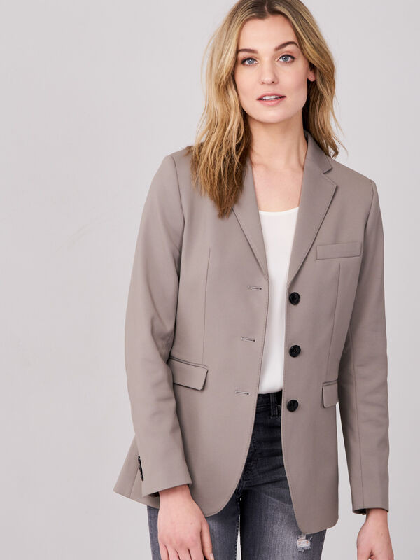 Fitted cotton blend blazer in colour 1272 | Repeat Cashmere US | Repeat Cashmere NL