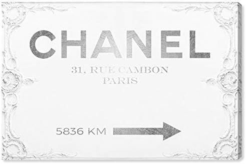 The Oliver Gal Artist Co. Fashion and Glam Wall Art Canvas Prints 'Couture Road Sign Rococo' Home... | Amazon (US)