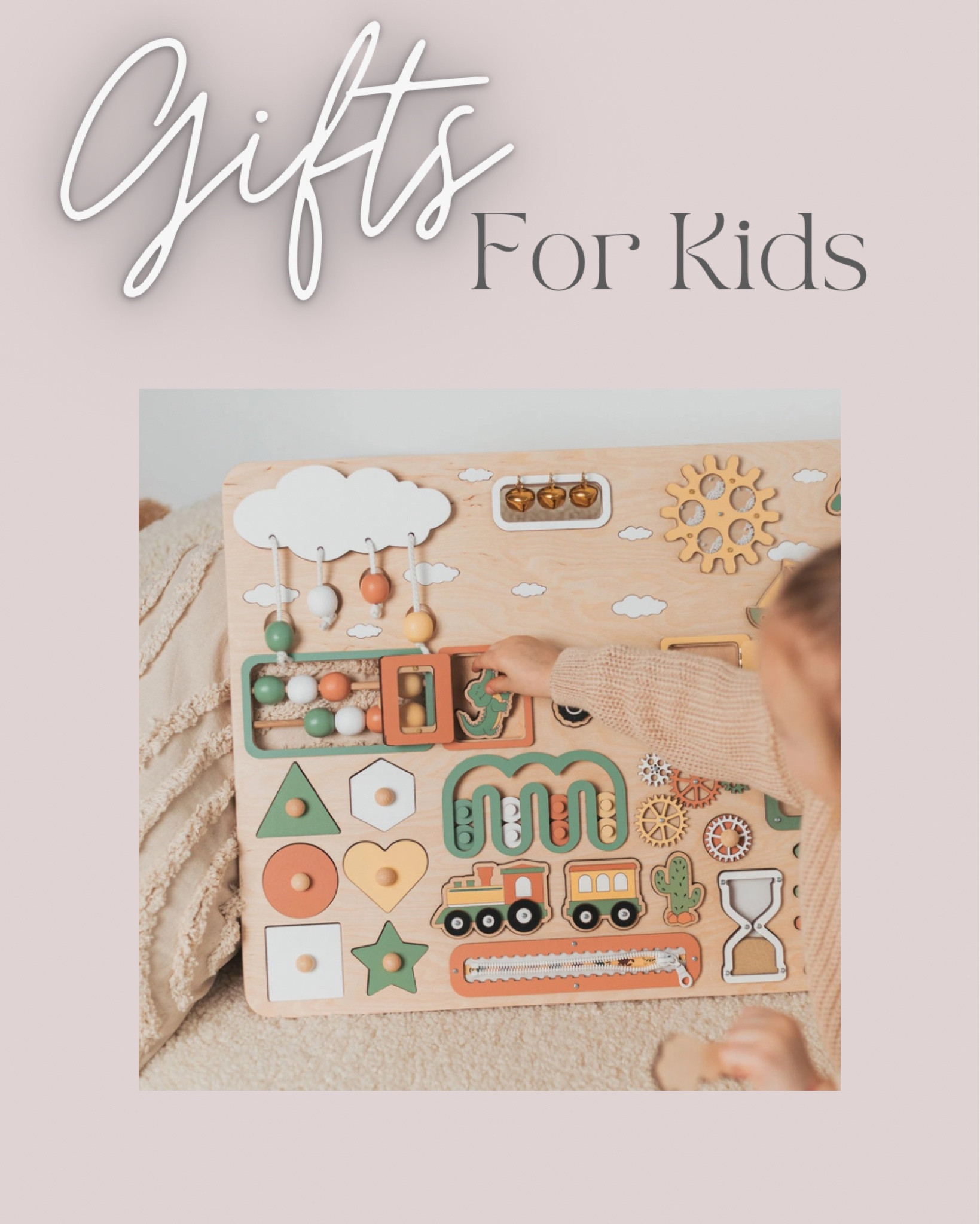 Gift ideas for kids from Etsy! 
| Etsy | Etsy gifts | personalized gifts | wood toys | kids toys | toys | personalized toys | monogram | custom gifts | Christmas | Christmas gifts | gifts for toddler | gifts for girls | gifts for baby | gifts for boys | gifts for children | gift guide | 2022 gift guide | holiday | holiday gifts | wooden toys | personalized puzzle | best Christmas gifts for kids | birthday gifts | nursery | Montessori | busy board | sensory | train | baby boy | toddler boy | baby shower gift | 
#giftguide #etsy #baby #kidstoys

#LTKGiftGuide #LTKkids #LTKHoliday