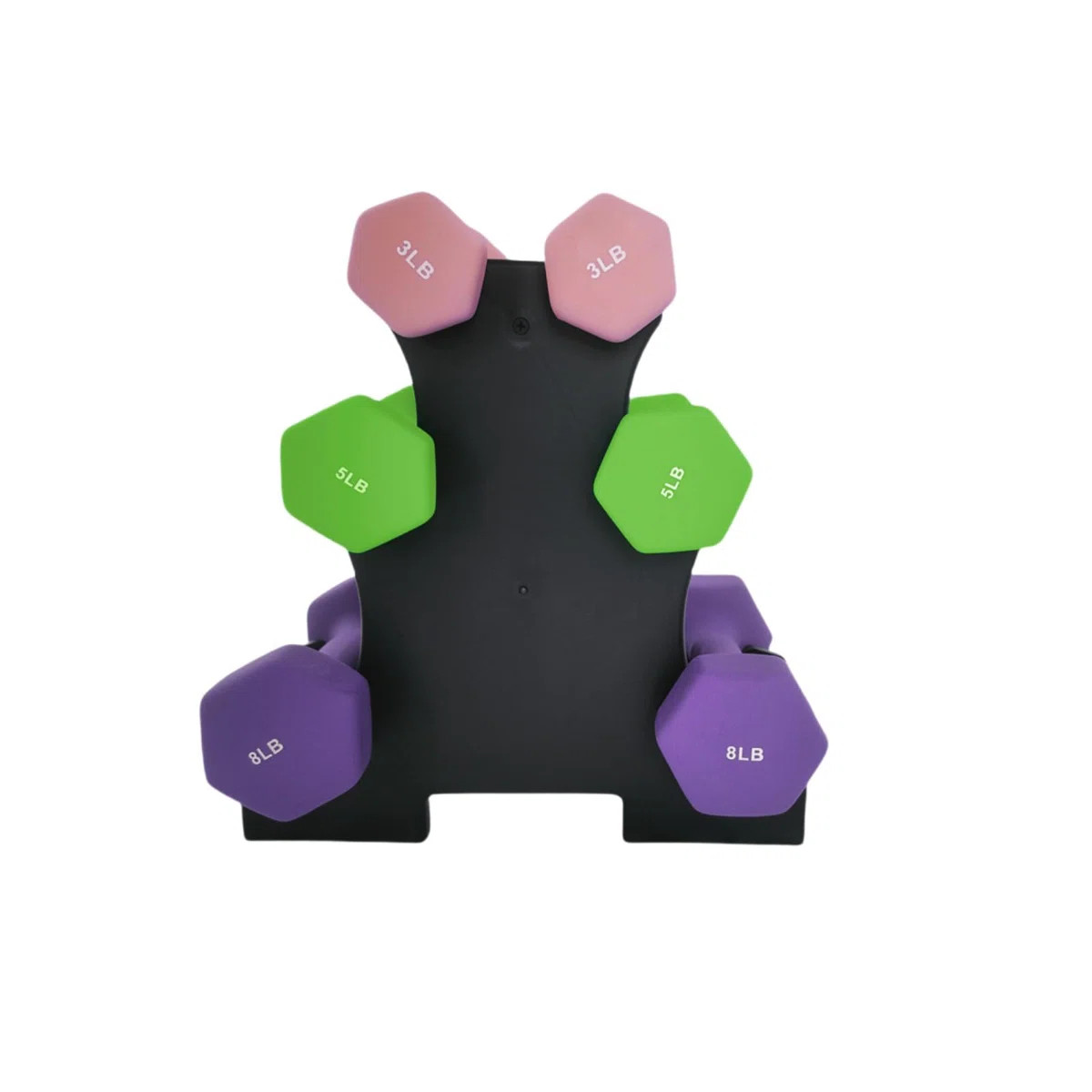 PVC Coated Dumbbell Set, Non-Slip + Non-Roll, Neoprene Dumbbell Set- for Weightlifting & Bench Pr... | Wayfair North America
