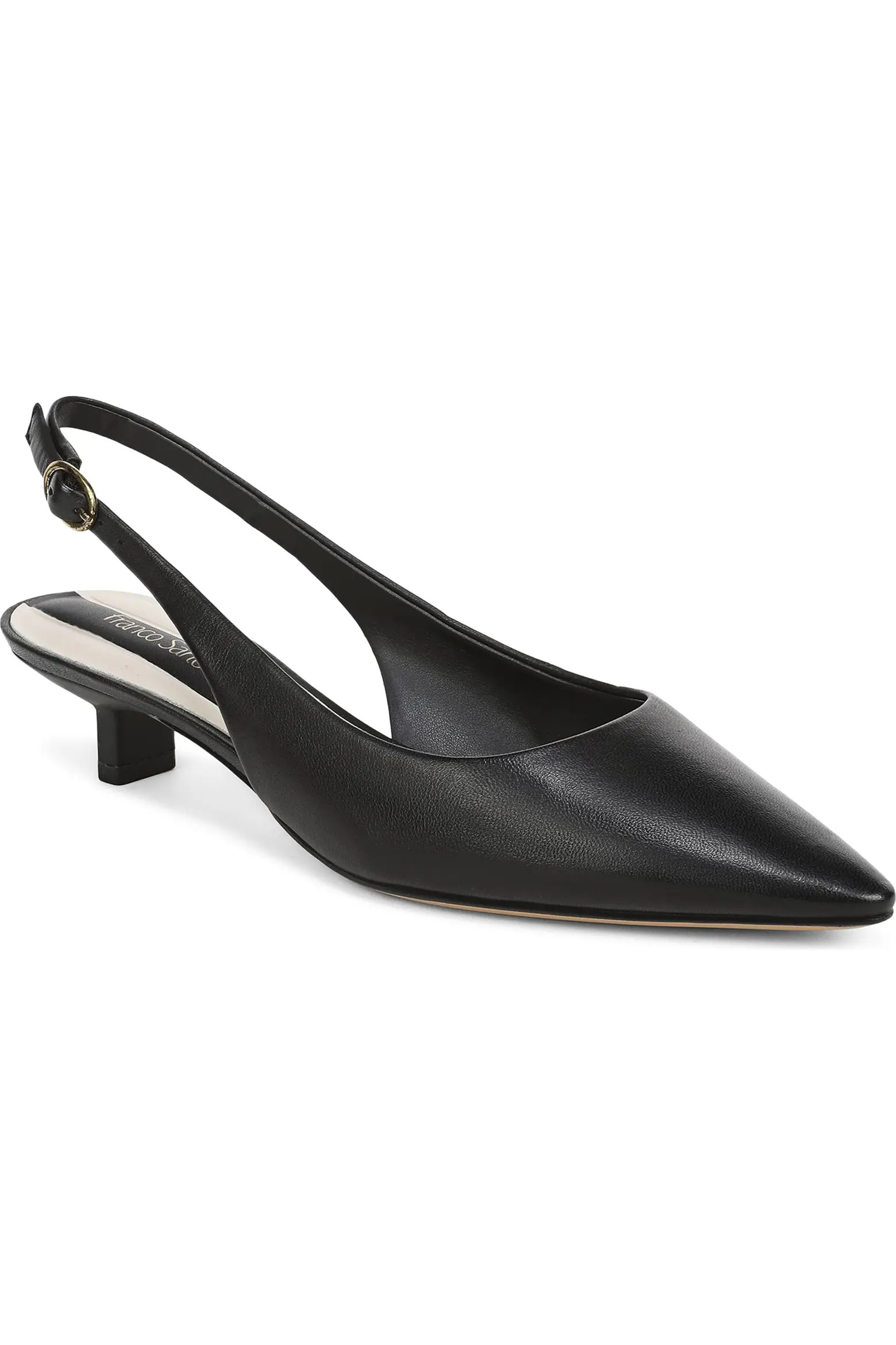 Pura Slingback Pointed Toe Kitten Heel Pump (Women) | Nordstrom | Nordstrom