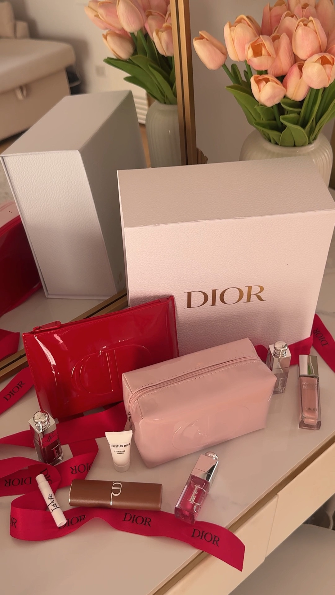 found a glitch that lets you use two promo codes for TWO free pouches with your dior beauty order rn! here’s what you need to do step by step:

1. make sure you’re logged into your account 
2. add at least $250 to your cart 
3. add the first promo code for the pink pouch by selecting “add promo code” and typing in MAGICQ1
4. scroll back up to the top where it says “Threshold met. Use code VALENTINES” and press “Apply Code”
5. scroll down and confirm that both of the gifts show in your cart
6. select what packaging you want and check out 🫶

+ here’s  10+ codes you can choose from for this hack! 

$125 minimum 
🩷 MDIOR26 - Miss Dior EDP miniature
🩷JADORE26 - a miniature J’adore L’or perfume
🩷SAUVAGE26 - mini sauvage eau forte perfume
🩷 MAGICQ1 - pink pouch
🩷 VDAY26 - Miss Dior Blooming ritual set
🩷 MYCART - white pouch
🩷 REDISCOVER25 - ceramic keychain.

$150 minimum 
🩷 LUNARRITUAL48 - Dior lucky red envelopes
🩷 SKINCAREGLOW26 - white pouch and capture totale mini

$200 minimum 
🩷 LOVERADIANCE48 - Dior star pouch
🩷 VALENTINES - Dior red patent pouch
🩷 LUNARRITUAL26 - Dior red half moon pouch and mini prestige creme

$225 minimum
🩷 LOVERADIANCE26 - red patent pouch, mini mascara and mini lip Addict gloss


#LTKValentine 

#LTKBeauty