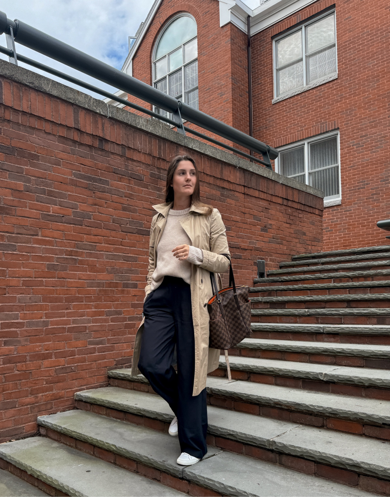 Cozy casual outfit for fall featuring black trousers and the coziest cashmere sweater 🤍

Wearing size small in the trousers and a size medium in the sweater 

Fall outfit | fall outfit inspiration | sweater outfit | sweater weather | trouser outfit | how to wear | fall sweater | trench coat

#LTKSeasonal