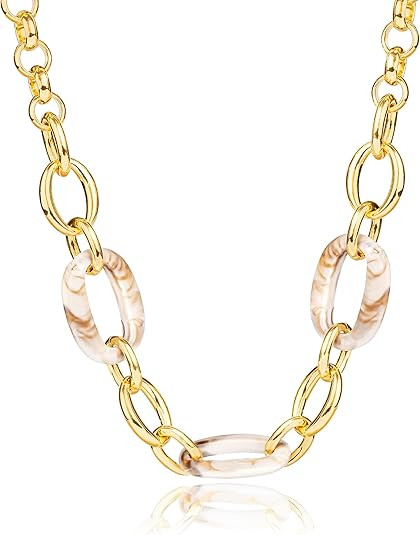 CoBi 18K Gold Silver Cubic Zirconia Station Butterfly Pendant Necklace for Women, Heart CZ Initia... | Amazon (US)