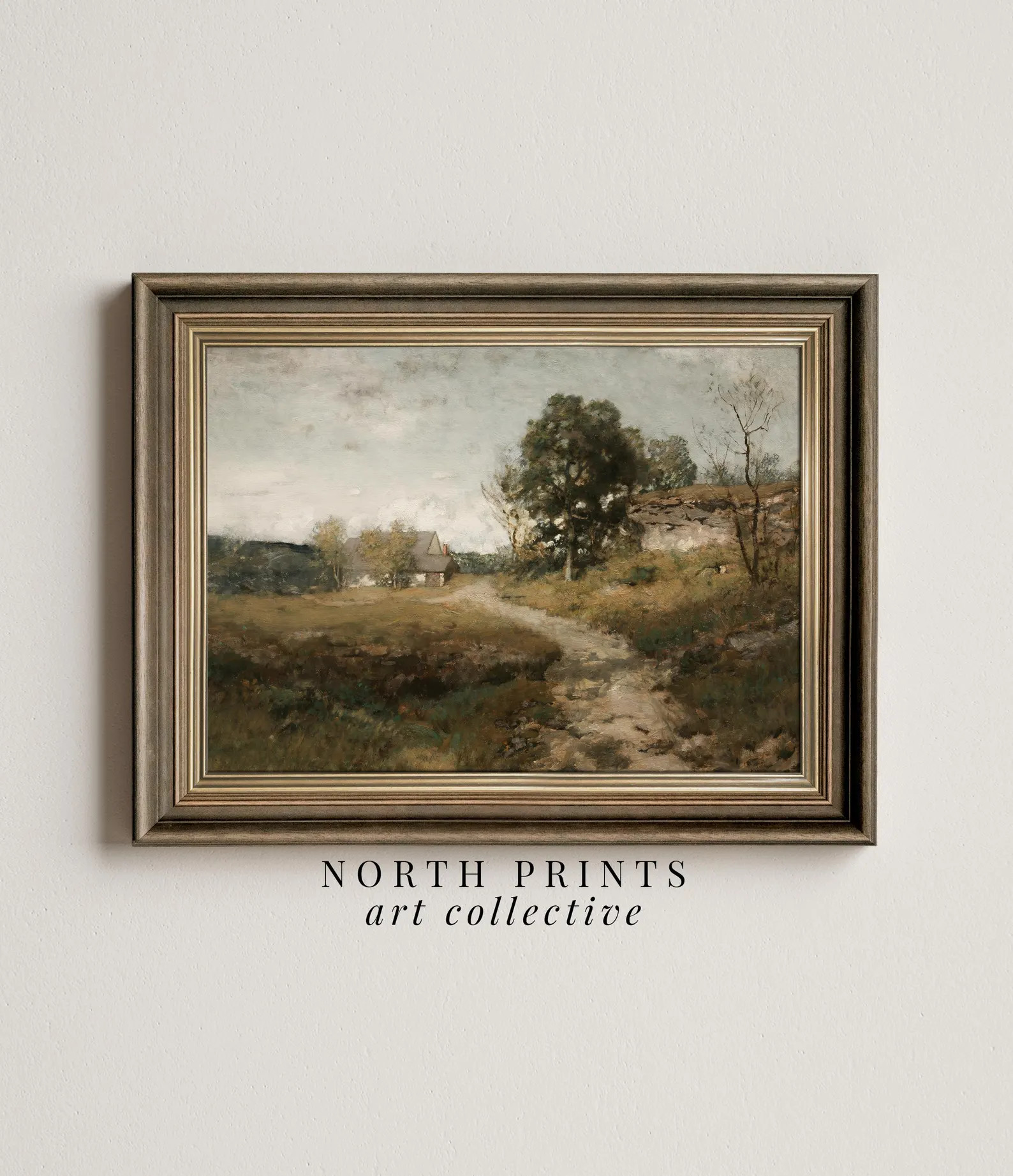 PRINTABLE Cozy Landscape Art Vintage Print Country Landscape Painting Digital Download North Prin... | Etsy (US)