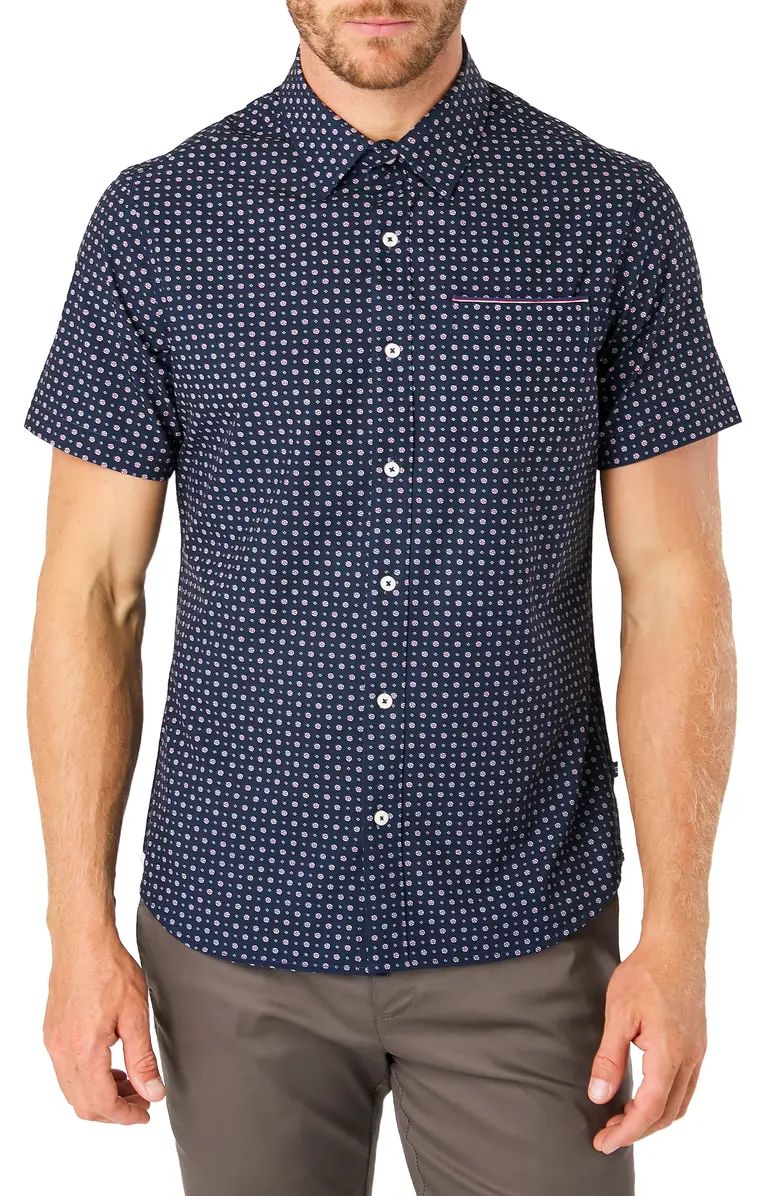 Another Dimension Slim Fit Short Sleeve Button-Up Shirt | Nordstrom