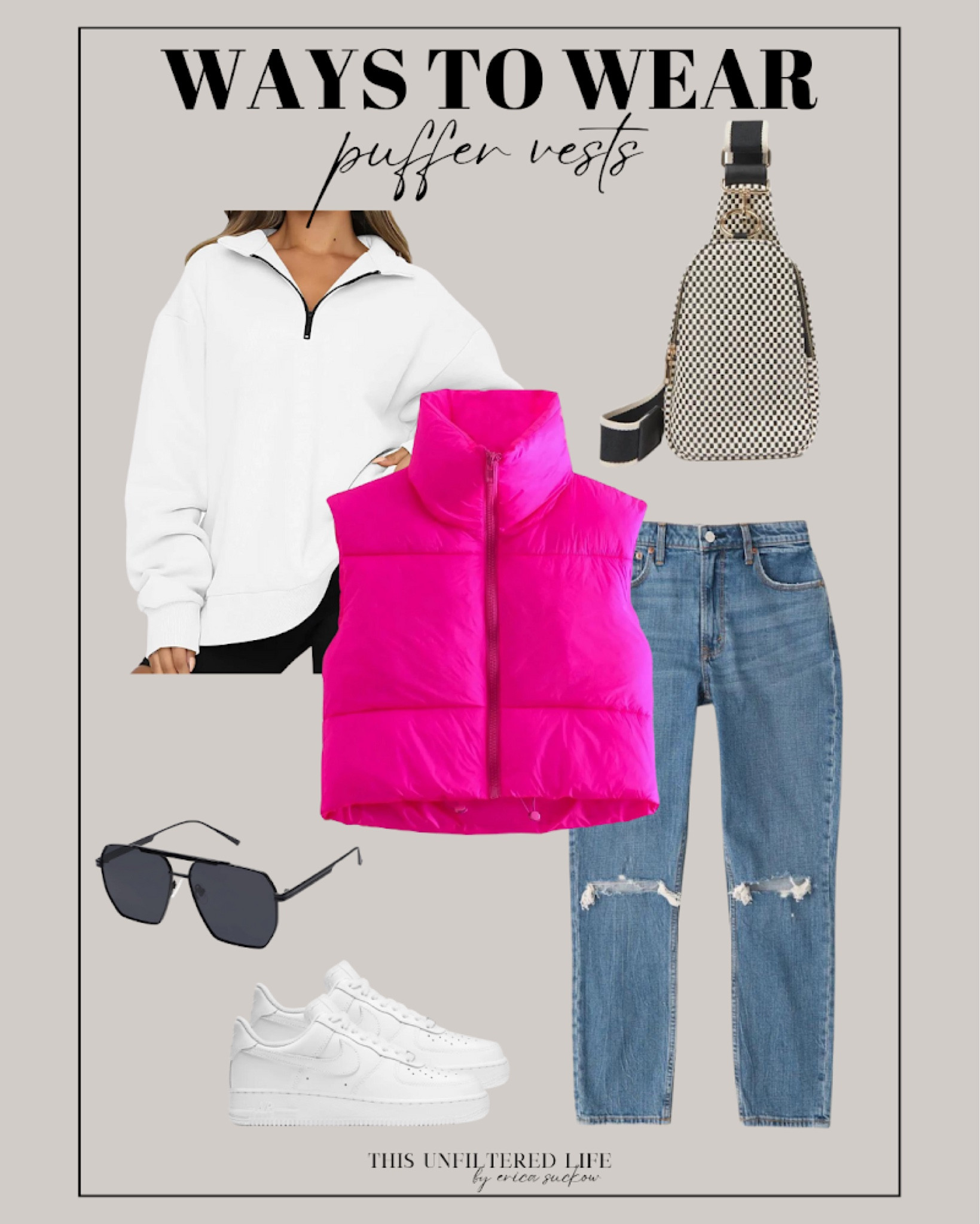 Puffer vest outfit - Ways to wear - Casual - Nike sneakers 

#PufferVest #NikeSneakers

#LTKSeasonal #LTKstyletip #LTKunder50