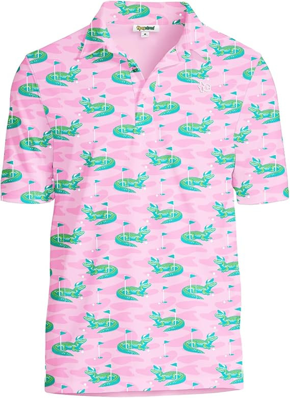 Tipsy Elves Men's Athletic Fit Golf Polo Shirt - Performance Golf Shirt for Men w/ 4-Way Stretch ... | Amazon (US)