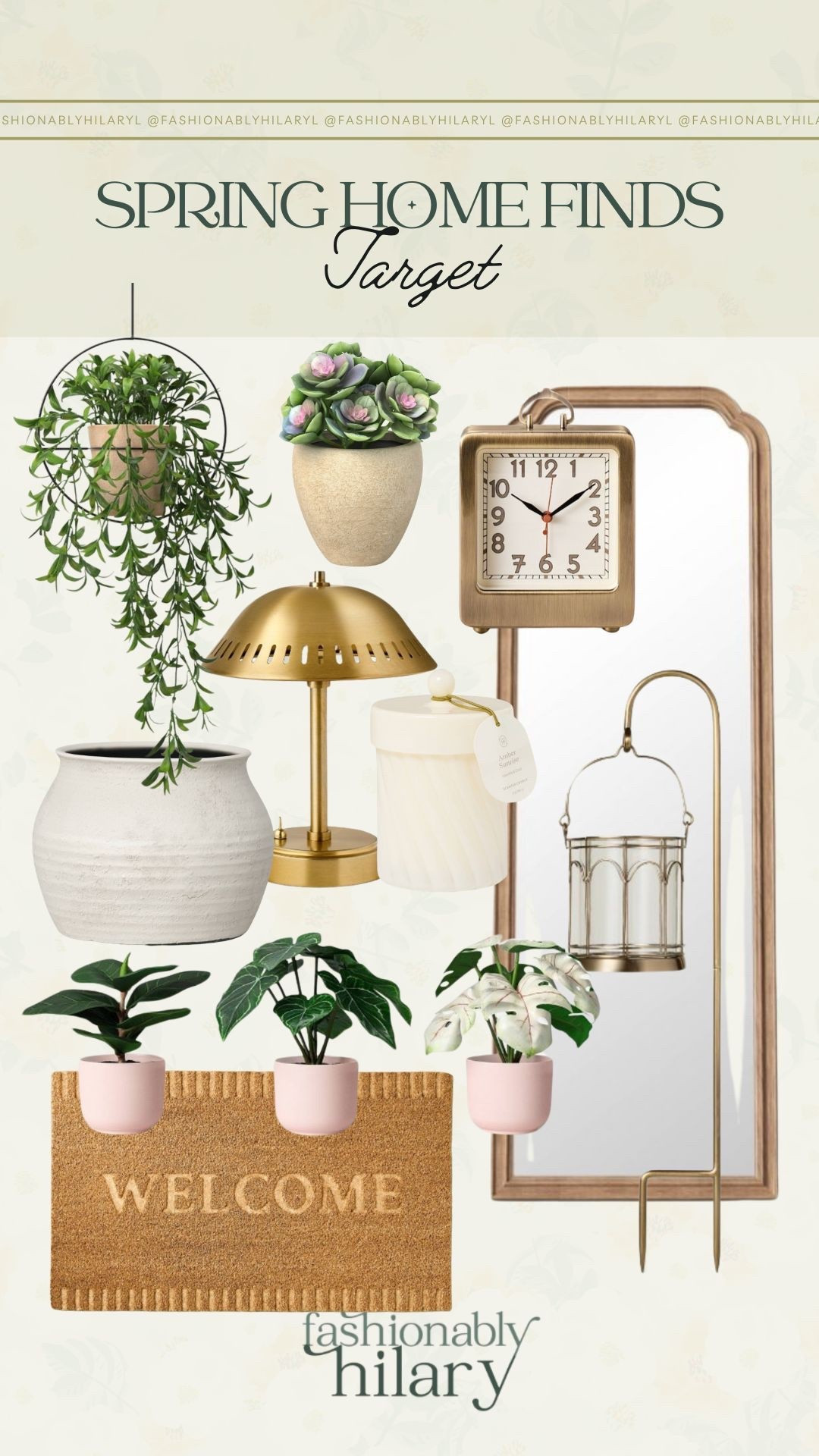 Target just dropped new spring home finds and I am in love with these soft colors and timeless pieces. This mirror has such a gorgeous, unique frame and these artificial plants look so realistic. These outdoor lights come in a pack of 2 and this lamp is adorable. 
Target home finds, spring home refresh 

#LTKmomlife #LTKHome #LTKSeasonal