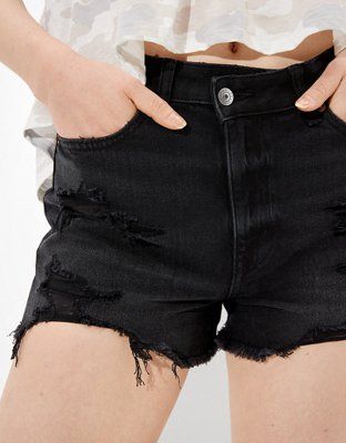 AE Crossover Denim Mom Shorts | American Eagle Outfitters (US & CA)