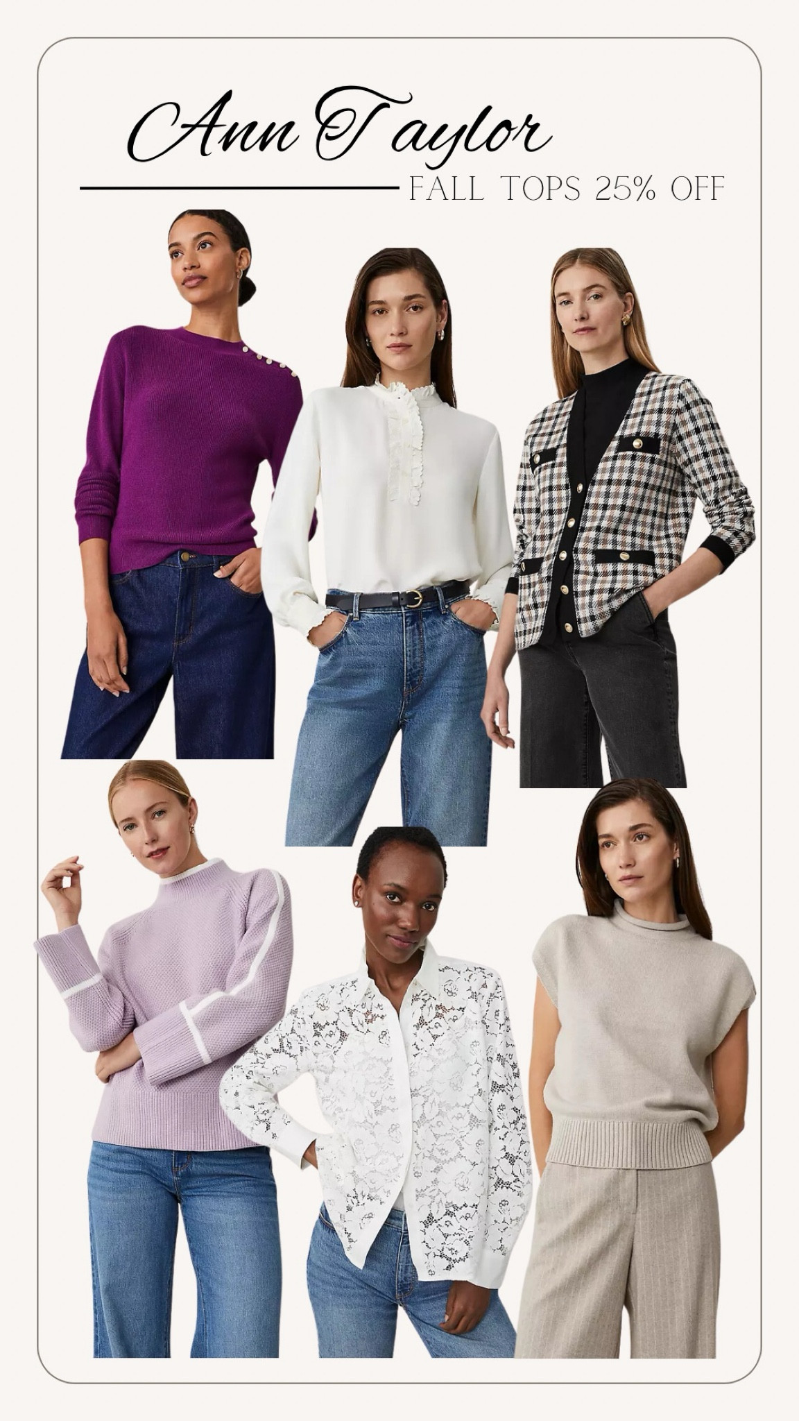 Fall outfits from Ann Taylor. Sweaters and tops for fall.
Fall outfit, outfits for fall, fall top, fall sweater, Ann Taylor. Sweaters. 

#LTKSaleAlert