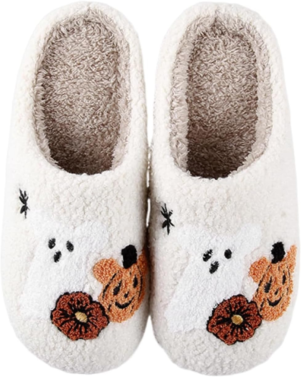 Slippers for Womens Mens Cut Retro Plush Soft Memory Foam House Shoes | Amazon (US)