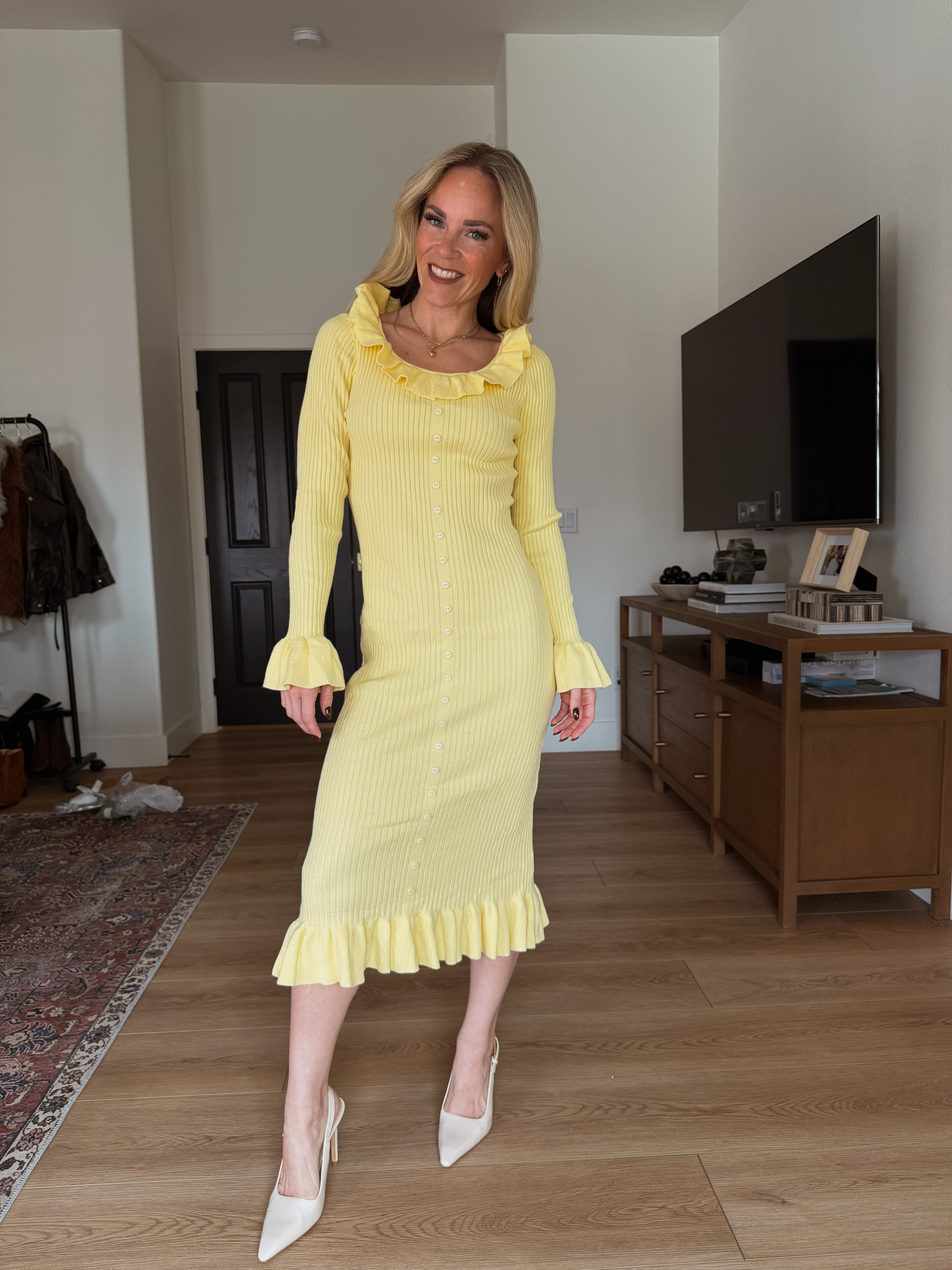 The pop of yellow! Yes... loving the little ruffle detailing!!

amazon finds, amazon fashion 

 #LTKgrwm #LTKmomlife #LTKSeasonal