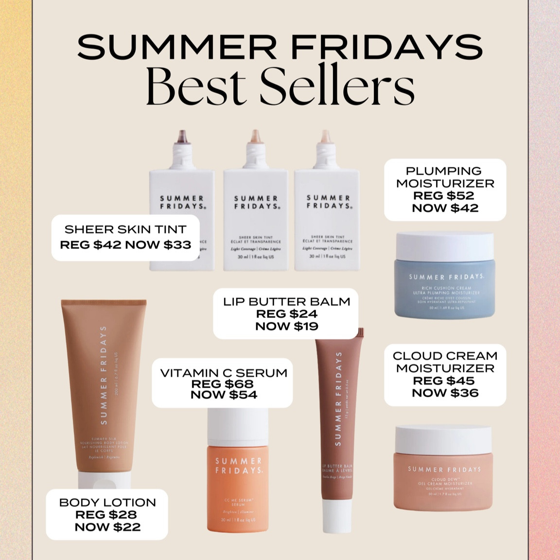 Use code BDAY20 for 20% off summer Fridays

#LTKbeauty #LTKsalealert #LTKSpringSale