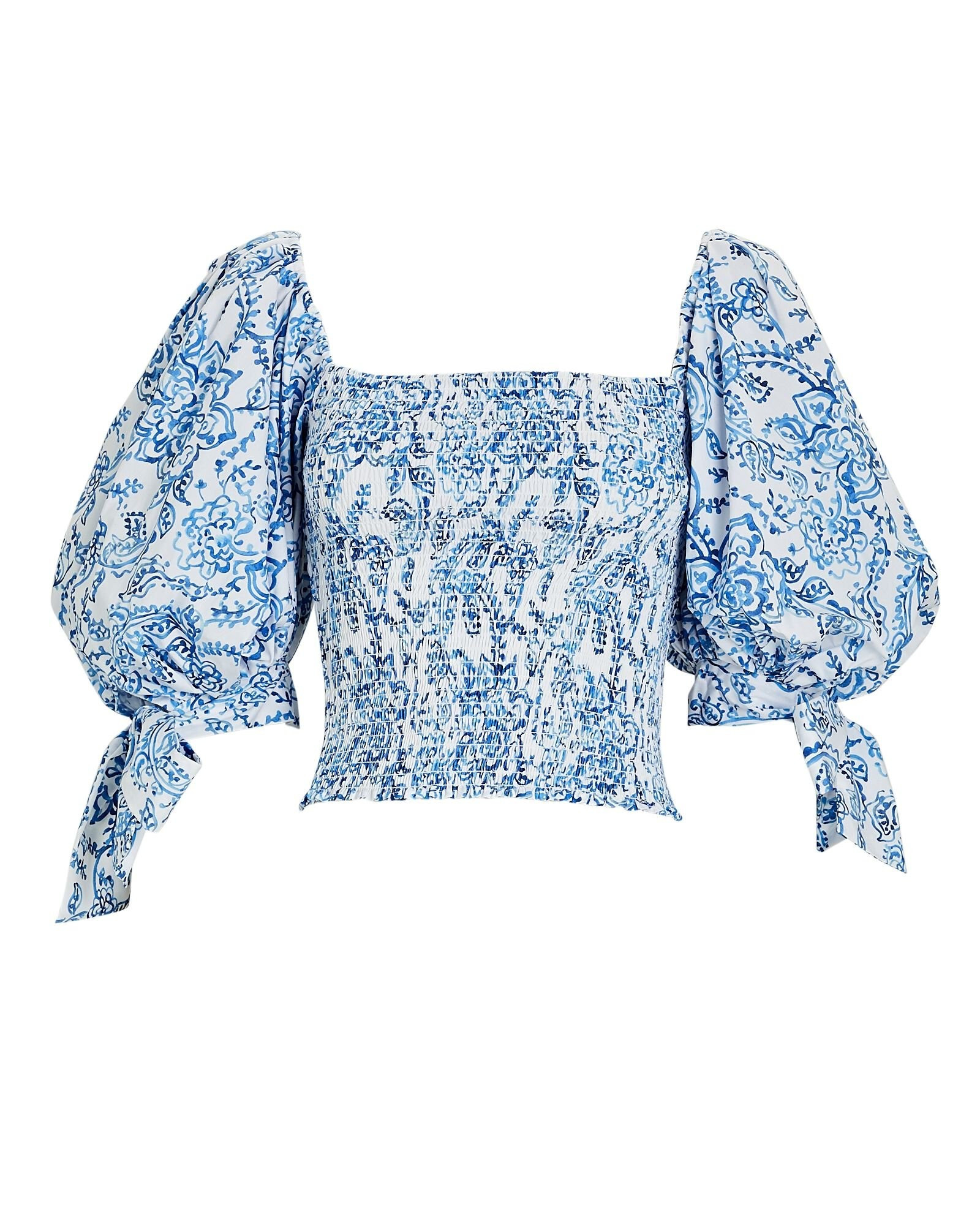Finley Paisley Puff Sleeve Top | INTERMIX
