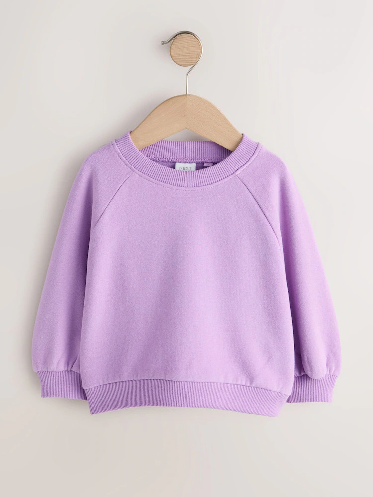 Lilac Purple Crew Neck Sweatshirt (3mths-7yrs) | Next US