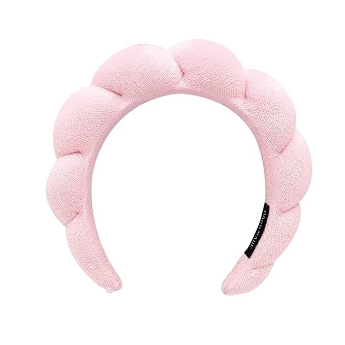 jIAOJIE Spa Headband for Women, Makeup Headband Skincare Headband Sponge Headband Bubble Headband... | Amazon (US)