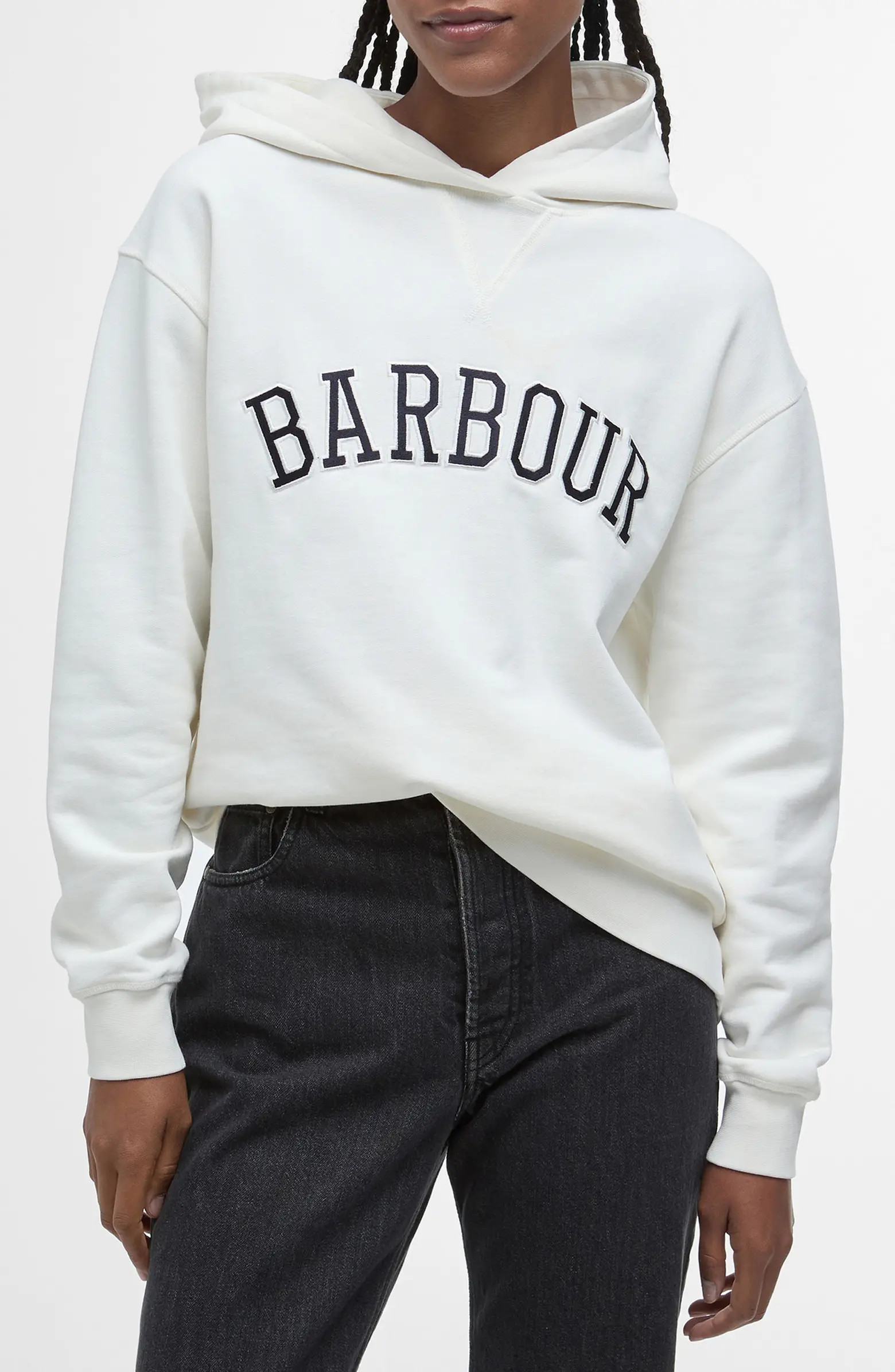 Barbour Northumberland Logo Embroidered Cotton Graphic Hoodie | Nordstrom | Nordstrom