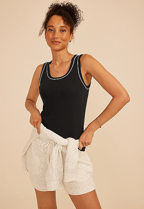 24/7 Ribbed Scoop Neck Tank Top | Maurices